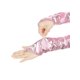 thumbnail image 4 of INSPIRE CHIC Guantes sin dedos metálicos brillantes para mujer con calentadores de brazos con bucle para dedos para fiesta disco talla única rosa, 4 of 6