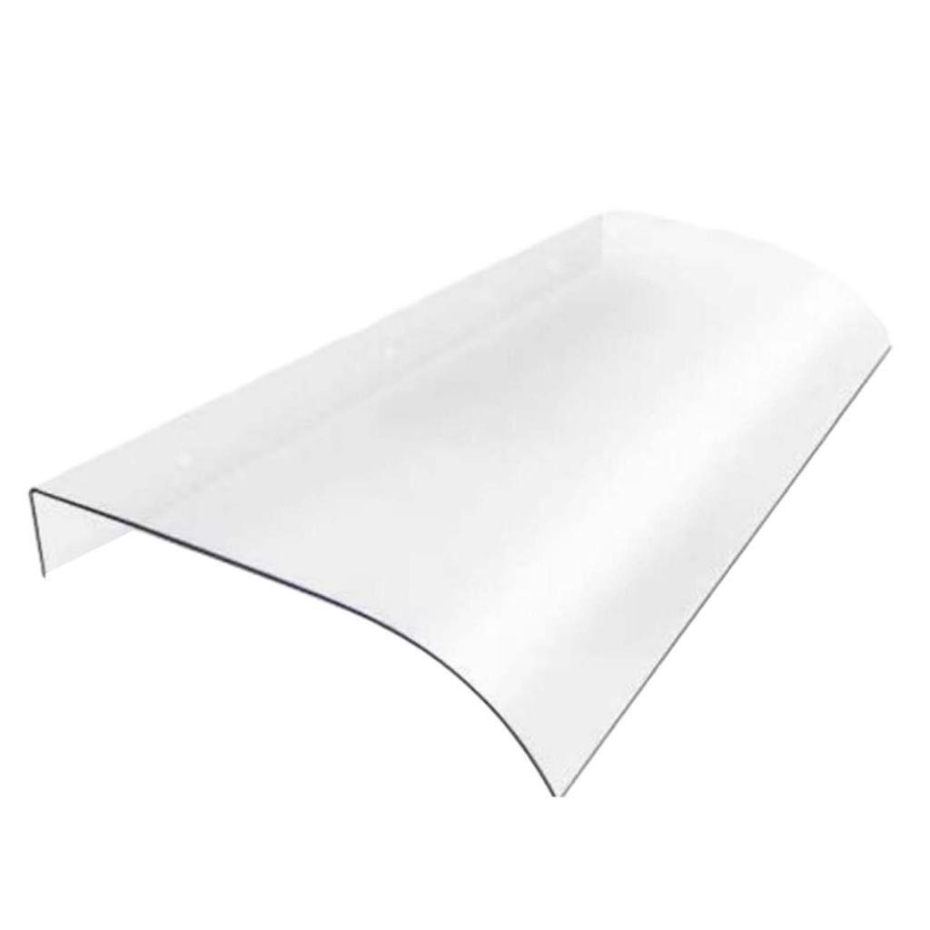 Magideal - Toldo De Ventana Toldo De Patio Toldo De Toldo Sin Soportes Toldo De Puerta Montado En La Pared Con Tornillos Toldo De Ventana De Refugio Transparente , 40cmx80cm