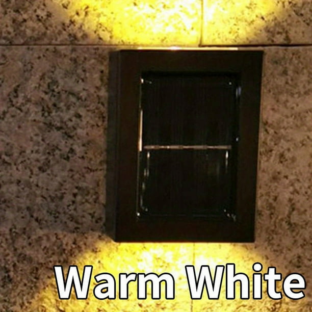 1pc Solar Up And Down Wall Lights, Outdoor Waterproof LED Step Light, Solar Fence Lights For Outdoor Yard Garden Lawn Patio Courtyard Fences Driveway Pathway Decoration