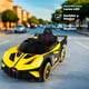 thumbnail image 3 of Auto Electrico Deportivo Con Control Remoto, Luces Y Sonido Amarillo, 3 of 5