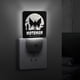 thumbnail image 4 of Hombre Polilla Luz nocturna LED con sensor de anochecer a amanecer para dormitorio, baño, pasillo, escaleras - Lámpara LED nocturna de enchufe, 0.5W - 1 pieza, 4 of 6
