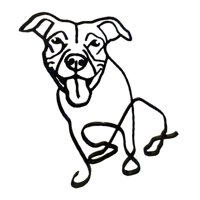 Magideal - Perros Minimalistas Esculturas Coleccionables Figuritas De Animales Estatuas Escritorio Sala De Estar Dormitorio Artesanía Decoración Orn , G 10X10X16 Cm