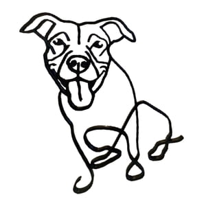 Magideal - Perros Minimalistas Esculturas Coleccionables Figuritas De Animales Estatuas Escritorio Sala De Estar Dormitorio Artesanía Decoración Orn , G 10X10X16 Cm