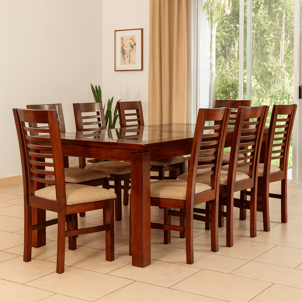 Koliat - Juego De Comedor Florencia 8s Caramelo