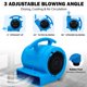 thumbnail image 2 of Secador de alfombras Air Mover MOUNTO 1/4 HP 1000 CFM de 2 velocidades (azul), 2 of 9