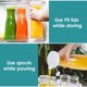 thumbnail image 4 of Jarra de vidrio Ritayedet de 1 litro con tapa y pico para Mimosa Bar, 4 unidades, 4 of 8