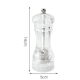 thumbnail image 2 of Molinillo de sal y pimienta de acrílico transparente, recargable, para cocina, 2 of 5