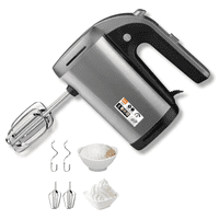 Genérico - Batidor De Mano Y Amasador 5 Velocidades Plateado R.6691