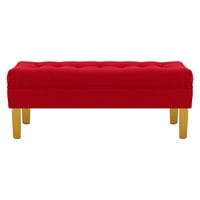 Bodevir - Banqueta Wood 2C Felpa 01 Rojo