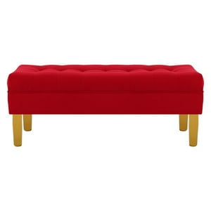 Bodevir - Banqueta Wood 2C Felpa 01 Rojo