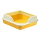 thumbnail image 2 of Caja De Arena Para Gatos Semicerrada Con Aumento, Orinal, Inodoro, Antisalpicaduras, Portátil, Amarillo, 2 of 3