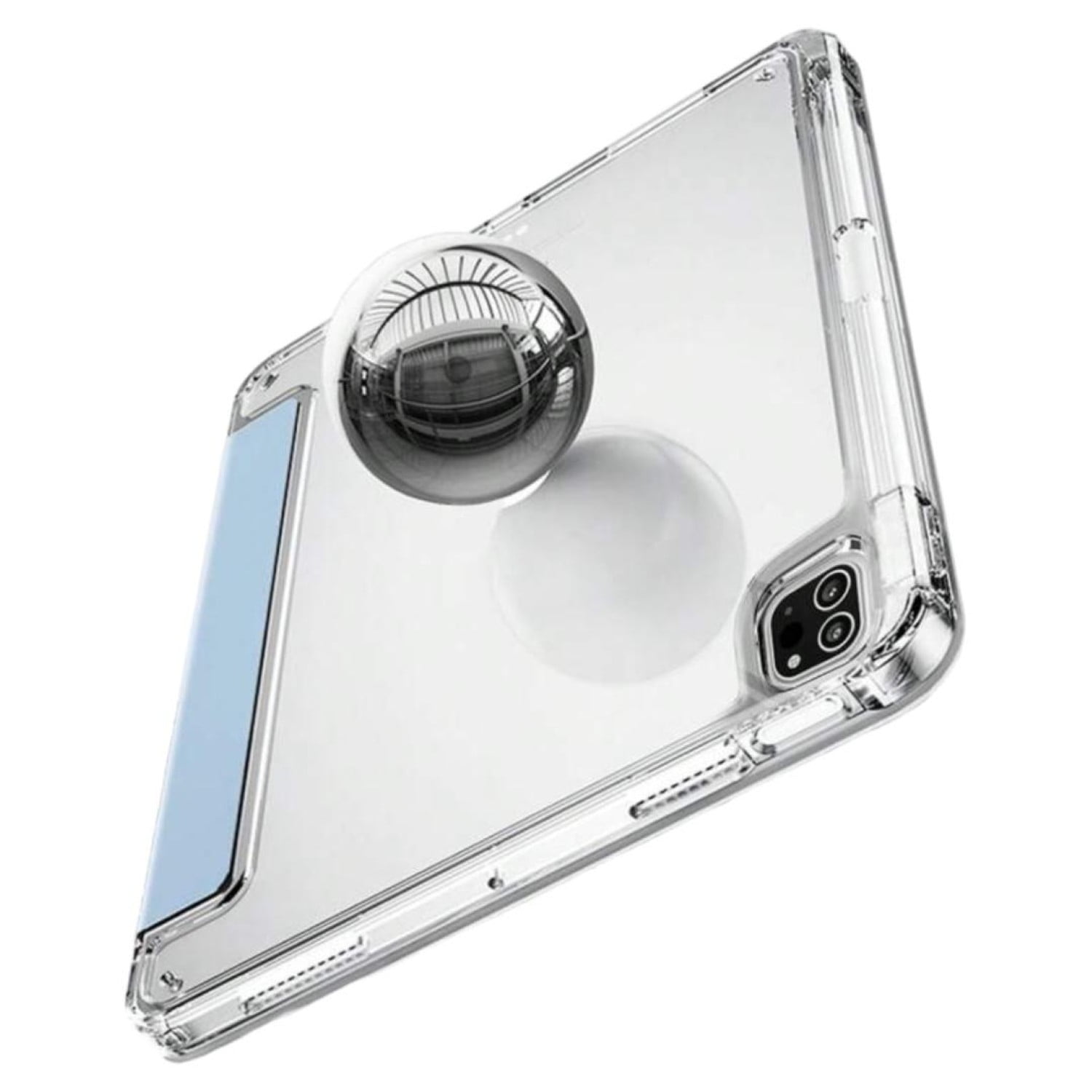 Mar Cases - Carcasa Smart Cover Clear Para Ipad 10ma Gen 10.9 Azul Claro