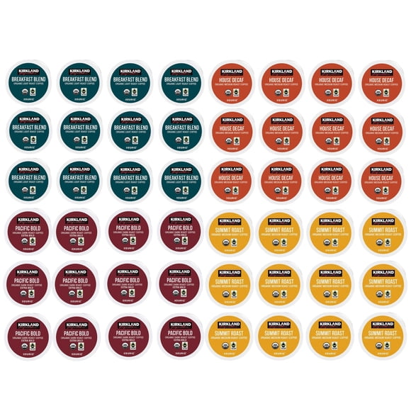 Combo de variedades de cápsulas K-Cups orgánicas Kirkland Signature - Arábica, cápsulas de café de u