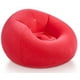 thumbnail image 1 of Puff Sillon Sofa Inflable Respaldo Simil Piel Reforzado Multicolor ROJO, 1 of 2