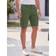 thumbnail image 4 of INSPIRE CHIC Pantalones Cortos de Carga para Senderismo y Pesca con Cintura Elástica y Múltiples Bolsillos L Verde, 4 of 5