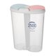 thumbnail image 5 of Organizador De Caja Dividida De Plástico Transparente Caja De Plástico Sin BPA Recipiente De Almacenamiento 2500ml Ovalado, 5 of 5