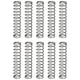 thumbnail image 1 of Uxcell 10 Paquete de Resortes de Compresión, 9mm OD, 0.8mm Tamaño de Alambre, 45mm Longitud Libre, Construcción de Acero para Resortes Mecánicos de Compresión Extendida, Tono Plateado, 1 of 6