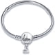 thumbnail image 1 of Pulsera KUNSIR Plata 925 Cadena Snake Dije Love, 1 of 3