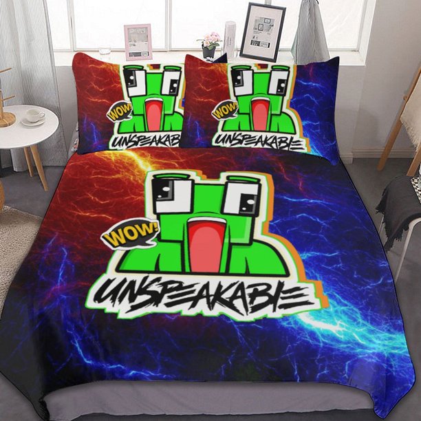 Unspeakable Girl Duvet Cover Set Soft Comfortable Bedding Sets 3 Pieces Ultra Soft Skin-Friendly Comforter Cover Set