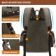 thumbnail image 4 of Mochila HuaChen M86 vintage de lona de cuero 28,5 L negra, 4 of 7