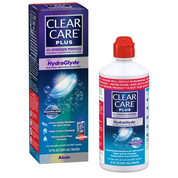 Solución limpiadora y desinfectante Clear Care Plus 355 ml