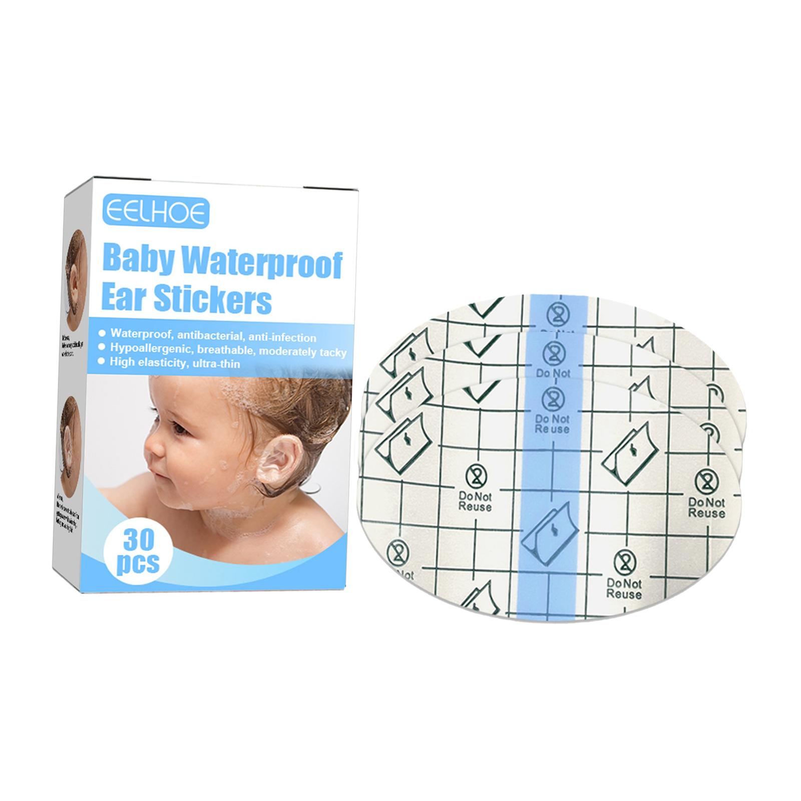 Ioensy - 30 Pegatinas Impermeables Para Orejas De Bebé Para Niños Pequeños, Fáciles De Romper
