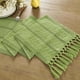 thumbnail image 2 of Xiao Hua Bandera de Mesa Estilo Bohemio, Bandera de Mesa con Borlas, Decoración Tejida para el Hogar Estilo Casa de Campo, 12x94.5 Pulgadas, Verde, 2 of 4
