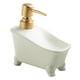 thumbnail image 3 of Dispensador de jabón, contenedor de jabón con bomba, dispensador de jabón líquido para manos, contenedor de ducha para champú y gel de baño para cocin blanco, 3 of 5
