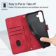 thumbnail image 5 of Funda Cartera para Samsung Galaxy A04 4G con Soporte y Ranuras, Resistente a Golpes y Rayones Rojo, 5 of 5
