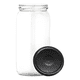 thumbnail image 1 of Frasco conservero vidrio 1 L tapa 82 mm 10u, tapa negra, 1 of 3