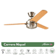 thumbnail image 2 of Ventilador De Techo Carrera Niquel 52, 2 of 4