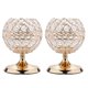 thumbnail image 2 of 2x Candelabros Votivos De Cristal Bling Para Centros De Mesa De Boda, 2 of 5