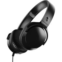 Auriculares Supraaurales Skullcandy Riff Con Cable Negros Y Micrófono