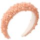 thumbnail image 1 of Diademas acolchadas de perlas para mujer: bandas anchas con cuentas acrílicas, aros barrocos, accesorios para el cabello hechos a mano para niñas., 1 of 5