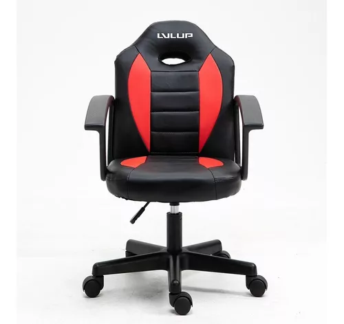 Creaprint - Silla Lvl Gamer Small Color Rojo Y Negro
