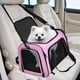thumbnail image 5 of Transportín para mascotas Henkelion para gatos y perros de hasta 7 kg, color rosa, 5 of 8