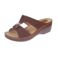 Vía Franca - Sandalia Confort Café Modelo Italiano