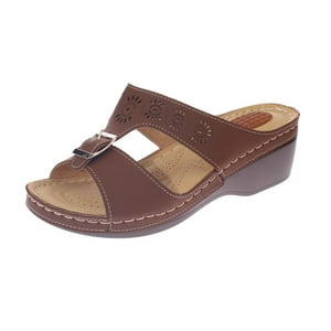 Vía Franca - Sandalia Confort Café Modelo Italiano