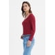 thumbnail image 2 of Polera Mujer Ajustado Cuello V Burdeo, 2 of 4