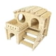 thumbnail image 5 of Cabaña escondite de Animal PEQUEÑO de madera, juguetes para jugar, castillo para mascotas pequeñas, decoración de hábitat de Animal PEQUEÑO, casa para Estilo A, 5 of 5