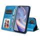 thumbnail image 4 of Funda tipo cartera FOXDOCK para OPPO A92s , diseño girasol en relieve, cuero PU, cierre magnético, soporte y tarjetero, 4 of 5