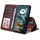 thumbnail image 3 of Funda Billetera para Motorola Moto G05 con Porta Tarjetas y Soporte Ajustable Marrón, 3 of 5