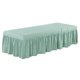 thumbnail image 5 of SPA Falda De Mesa De Masaje Funda De Cama De Belleza Sábana De Cenefa De Lino Verde Claro, 5 of 5