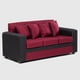 thumbnail image 3 of Sofa Paris 2 Pouf Negro Rojo, 3 of 5