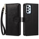 thumbnail image 2 of Funda Billetera Floral en Relieve samsung galaxy A23 4G con Tarjetero y Cremallera Negro, 2 of 6
