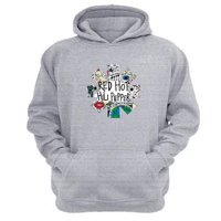 Genérico - Polerón Canguro Red Hot Chili Peppers Gris Claro Talla Xs Unisex