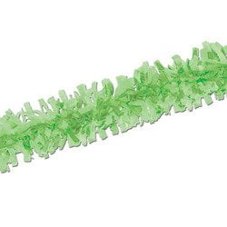Guirnalda de papel de seda verde claro DDI de 25 pies con flecos