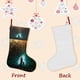 thumbnail image 3 of Wildwood Tema: Calcetines de Navidad, fino lino blanco para colgar en escaleras y chimenea, decoración navideña para el hogar, regalo de Navidad. 45cm × 32cm, 3 of 5