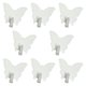 thumbnail image 4 of 8 Ganchos De Pared Con Forma De Mariposa, Resistentes, Para Toallas, Cocina, Oficina, Llaves, Color Blanco, 4 of 5