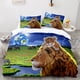 thumbnail image 1 of Beast lion Bedding Set Single Twin Full Queen King Size Animal Bed Set Aldult Kid Bedroom Duvetcover Sets Bed Sheets, 1 of 5